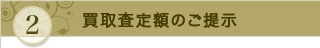 買取査定額のご提示